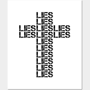 LIES Cross Posters and Art